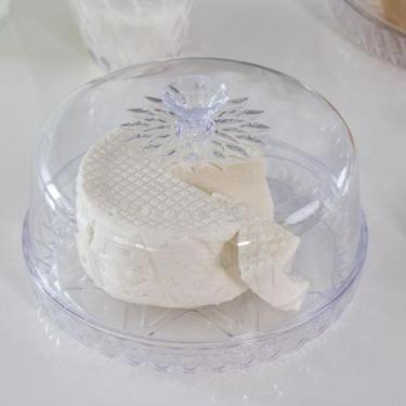Imagem de Queijeira Porta Queijo 18 cm Linha Glamour Acrílico Cristal Transparen