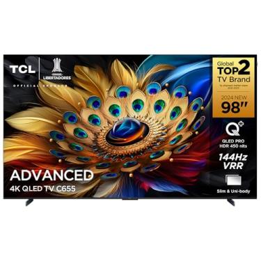 Imagem de Smart TV QLED 98" Android TV Ultra HD 4K TCL C655 Comando de Voz HDR10+ 120Hz Bluetooth