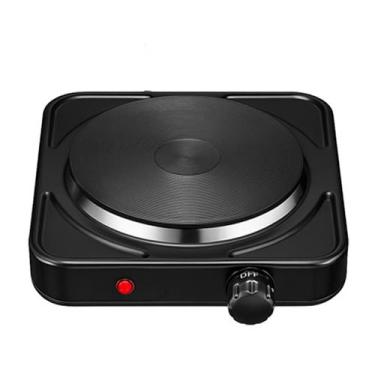 Imagem de Fogão de Mesa Portátil 1 Boca Inox Elétrico 1000W Ideal Para Camping -