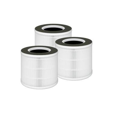 Imagem de Nispira Substituição do filtro de carbono ativado HEPA compatível com purificador de ar Vremi / purificador de ar Kokeki VK-6067B, 3 pacotes