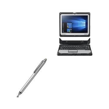 Imagem de BoxWave Caneta Stylus compatível com Panasonic Toughbook 33 (CF-33) - Caneta Stylus capacitiva DualTip, ponta de disco de fibra - prata metálica
