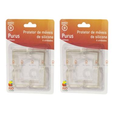 Imagem de Protetor De Silicone Quina Canto De Mesa Bebê Criança 8 Unid