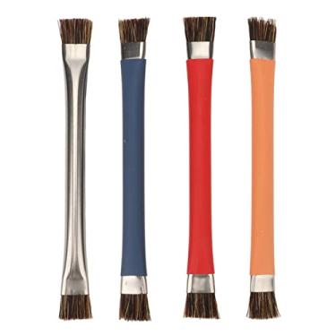 Imagem de Grcfumo Brusco anti -estático de 4pcs, conjunto de limpeza de eletrônicos de cabeça dupla, escova dura profissional para um relógio de telefone com câmera de chip