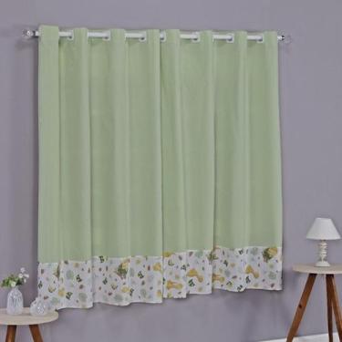 Imagem de Cortina Baby 2 Metros Quarto Bebê Infantil Menino Menina - Ametista De