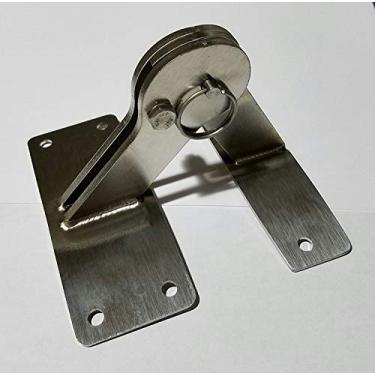 Imagem de Kit de dobradiça Weber Kettle para tampa de fumaça, 22,5 26,75 churrasco de um toque de aço inoxidável de liberação rápida