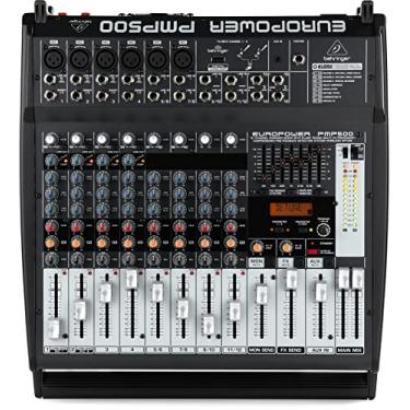 Imagem de BEHRINGER, Mixer PMP500 de 500 watts com processador Klark Teknik Multi-Fx preto