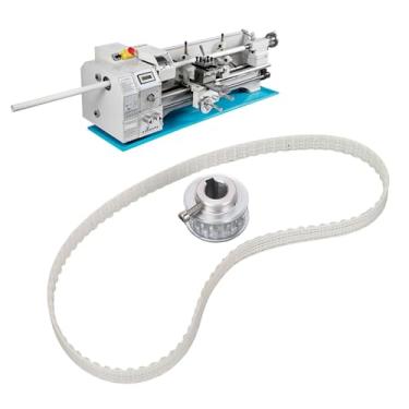 Imagem de ASHATA Cinto de Torno de 90 Dentes, Cinto de Acionamento de Poliuretano 1,5m para Mini Torno 0618 0618-3b 7x10 7x12 7x14 Com Engrenagem de Correia de Alumínio