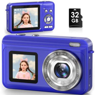 Imagem de Câmera digital Jexylon Real 2.7K de tela dupla 48MP 16x Zoom