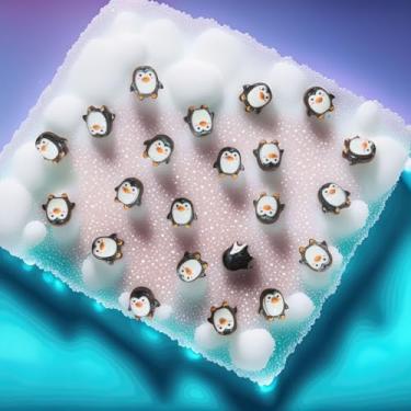 Imagem de 100 peças de cabochão de resina de pinguim em miniatura, enfeites fofos para artesanato DIY, capa de telefone decoden, geleca e cenas de inverno de casa de boneca