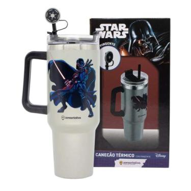 Imagem de Copo Térmico Canecão Tumbler Star Wars c/ Pingente 1,15L Zona Criativa
