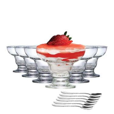 Imagem de Jogo deTaças Cancun, 6 Taças  300ml e 6 Colheres-Ruvolo