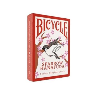 Imagem de Bicycle Sparrow Hanafuda Fusion Edition Playing Cards – Japanese-Inspired Poker Deck with Traditional Motifs | Play Poker, Rummy, Hanafuda & More | Artistic 52-Card Deck for Collectors