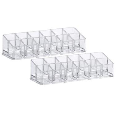 Imagem de Organizador de Batom Com 2 Acrílico paramount Porta Batom Carmed Brilh