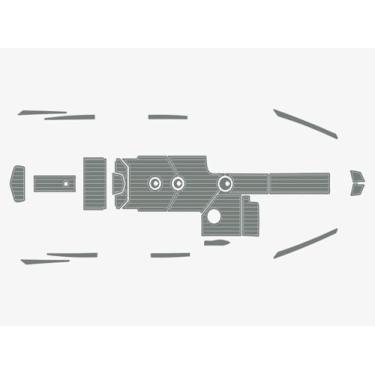 Imagem de Plataforma de natação Mastercraft XStar Cockpit 2018-2019 6 mm Espuma EVA Faux Teak Marine Floor (cinza escuro sobre cinza)