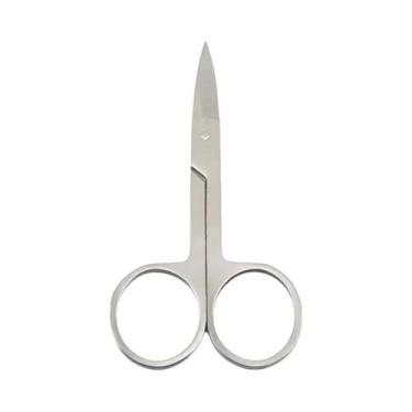 Imagem de Tesoura De Corte De Sobrancelha De Aço Inoxidável Para Barba, Nariz, C