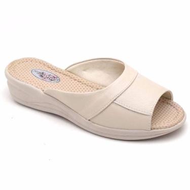 Imagem de Tamanco Feminino Ortopédico Anabela Anti Stress Rasteira Slide Confort
