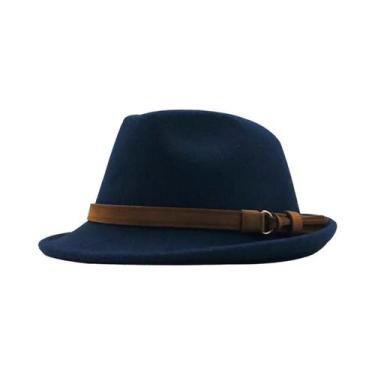 Imagem de Chapéu De Lã Jazz Vintage Feminino Outono Inverno Respirável Moda Casu