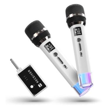 Imagem de Microfones sem fio ECHOMUSSY com luzes LED de duração de 40H