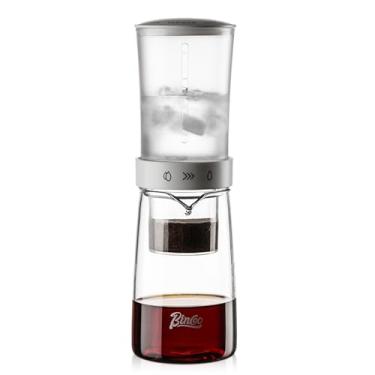 Imagem de Cafeteira Cold Brew 450 ml-Bincoo de vidro borossilicato de alto gotejamento de gelo, velocidade de gotejamento de saída dupla ajustável, preparação de pressão constante