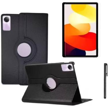 Imagem de Capa Case Giratoria para Tablet Redmi Pad SE (11Pol) + Película de Vidro Temperado 9H + Caneta Touch - JL UTILIDADES