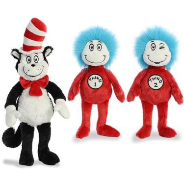 Imagem de Brinquedo de pelúcia Aurora Bundle Cat in the Hat 20 polegadas e Thing