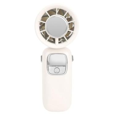 Imagem de Luocute Fan Portátil Portátil Turbo 100 Gears 4000mAh Resfriamento de Gelo fã de Mão de Pescoço Dobrável Com fã de Exibição de LED para Viajar para Casa Praia (Bege)