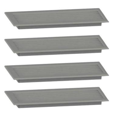 Imagem de Grade Ventilação Retangular Encaixe 30x13 Exaustores - 4un - MARELAGO