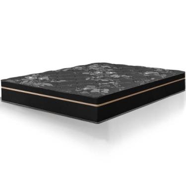 Imagem de Colchão Queen Size Bariloche Preto Molas Ensacadas One Face 158x198x26