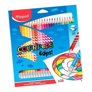 Imagem de Lápis De Cor ColorPeps Oops Apagável 24 Cores  Maped