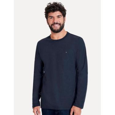 Imagem de Camiseta Aramis Manga Longa Basica Logo Azul Marinho, M/M