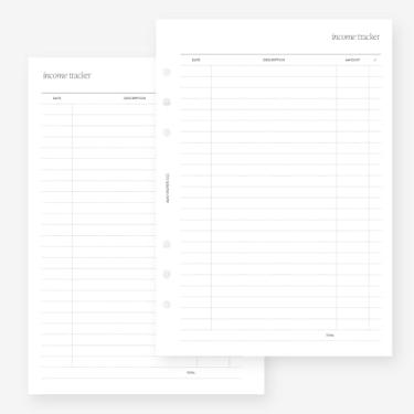 Imagem de MAY PAPER CO. Refil de agenda A5 para Filofax A5, Kikki K Large, LV GM tamanho 6 agendas, 14 x 21 cm