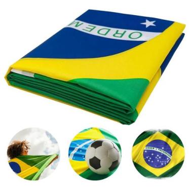 Imagem de Bandeira Brasil Premium Tecido Poliéster Durável Impressão Sublimada 1