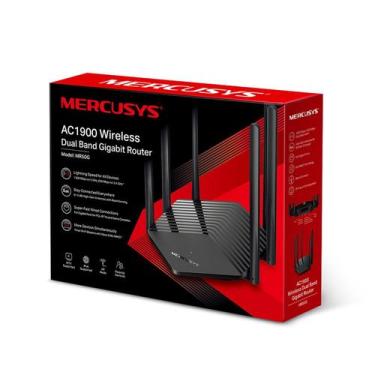 Imagem de Roteador Wireless Mercusys MR50G - 1900MBPS - 6 Antenas - Preto