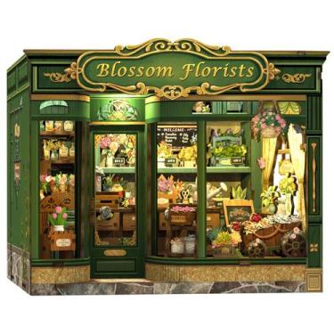 Imagem de Kit de casa de bonecas DIY em miniatura CUTEBEE Book Nook Blossom