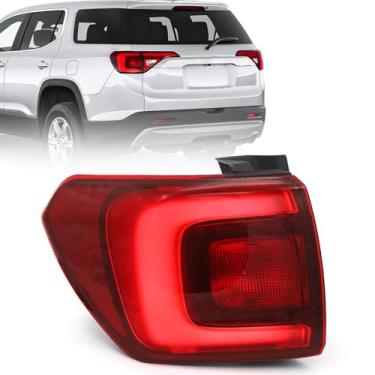 Imagem de FIONE Conjunto de luz traseira compatível com GMC Acadia 2017 2018 2019 Luz de freio traseira Luzes traseiras lado esquerdo do motorista LH