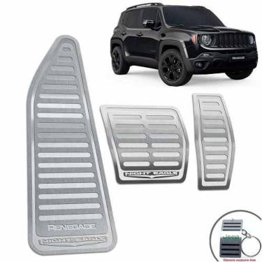 Imagem de Pedaleiras + Descanso Jeep Renegade Night Eagle Prata