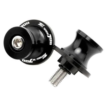 Imagem de BYYINGSUS Parafusos de 6 mm Acessórios CNC para motocicleta Carretéis de braço oscilante Parafusos de suporte deslizantes compatíveis com Y&AMAHA Tenere700 T7 Tenere 700 2022-2023 (Tenere700 Preto)