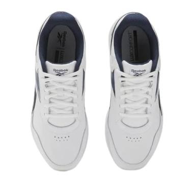Imagem de Reebok Tênis unissex adulto Walk Ultra 7 DMX Max, Branco/azul marinho/aha, 10 XX-Wide Women/8.5 Men