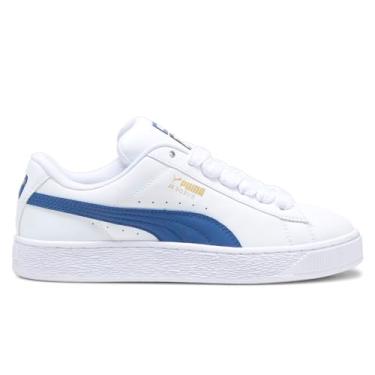 Imagem de PUMA Tênis masculino de camurça GG couro com cadarço casual - azul, Azul, 37