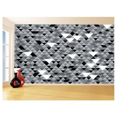 Imagem de Papel De Parede Geométrico Triângulos Abstrato 3,5M Gmt52