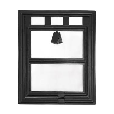 Imagem de Baoblaze Porta de tela para cães e gatos, universal, para janelas e varandas, fácil instalação remoção, malha divisória espessada, Preto