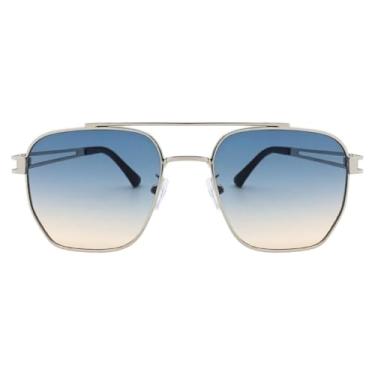 Imagem de Óculos de Sol Aviador Clássico Premium Geométrico Retrô Metal UV400 Unisex Feminino Masculino - Modelo Texas - Cacife Brand (Collor)