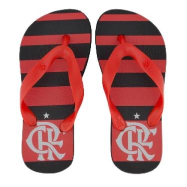 Imagem de Chinelo Flamengo Manto I 2024 Infantil Vermelho e Preto 29-30