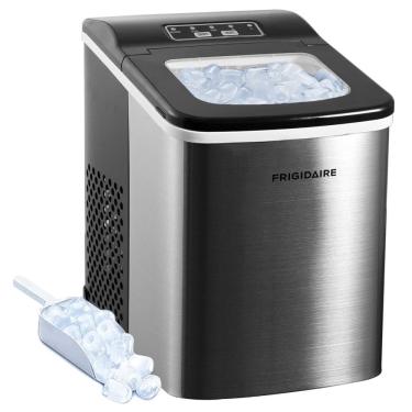 Imagem de Máquina de Gelo Automática Portátil Produz até 11kg, 24H, Cor, 110v, FRIGIDAIRE EFIC121, EFIC123, Prateado