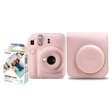 Imagem de Kit Câmera Fujifilm Instax Mini 12 Rosa Pack Filme Mermaid