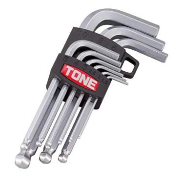 Imagem de TONE Conjunto de chaves hexagonais tipo L BS900 com 9 peças