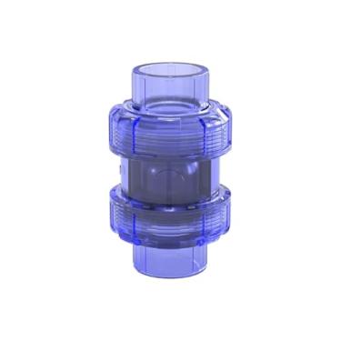 Imagem de Filtro de válvula de retenção bomba de água entrada de água filtro de saída acessórios de aquário transparente azul DWBPGVUN(ID20)