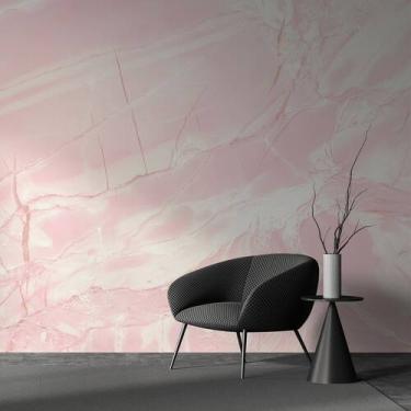 Imagem de Papel de Parede Adesivo efeito Marmorizado Rosa Vinil  3M- ALGIDECOR 
