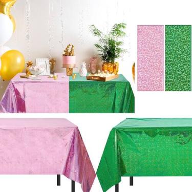 Imagem de Toalha de mesa LOYIM Witch Holographic 137 x 274 cm de plástico 4 peça