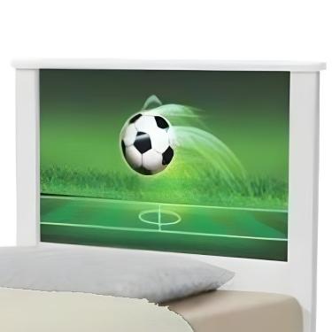 Imagem de Cama Solteiro Infantil 195x96cm para Quarto Personagens Copa Futebol K02 - D'Rossi